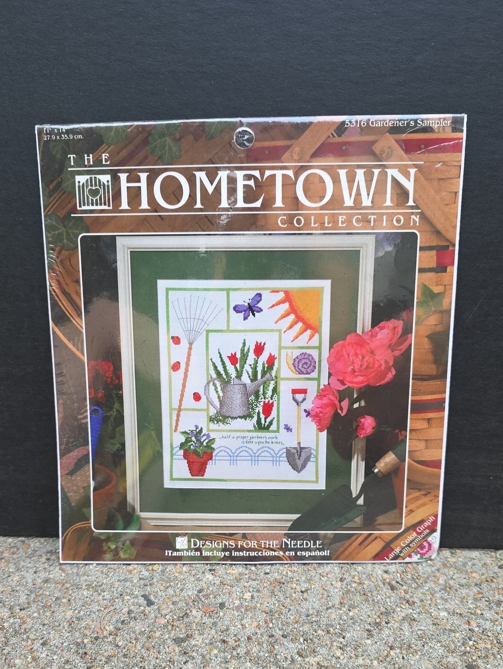 NWT Vintage 90's Designs for the Needle Gardener's Sampler Cross Stitch Kit